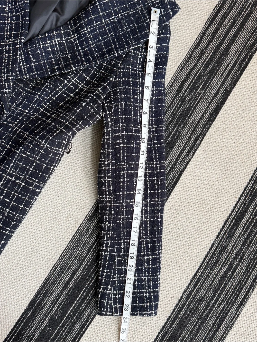 Calvin Klein Women's Black & White‎ Tweed Jacket Size 6